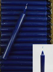 Carton 130 Bougies Cierges Teintées Masse Bleu Marine