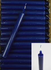 Carton 130 Bougies Cierges Teintées Masse Bleu Marine
