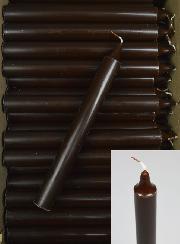 Carton 130 Bougies Cierges Teintées Masse Marron Chocolat
