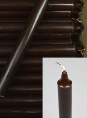 Carton 130 Bougies Cierges Teintées Masse Marron Chocolat