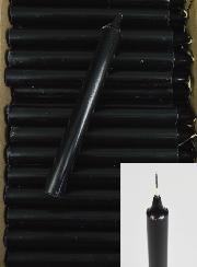 Carton 130 Bougies Cierges Teintées Masse Noir