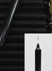 Carton 130 Bougies Cierges Teintées Masse Noir