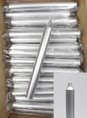 Carton 130 Bougies Cierges Argent
