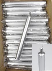 Carton 130 Bougies Cierges Argent