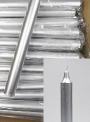 Carton 130 Bougies Cierges Argent