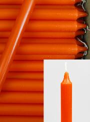 Carton 130 Bougies Cierges Teintées Masse Orange