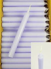 Carton 130 Bougies Cierges Teintées Masse Parme