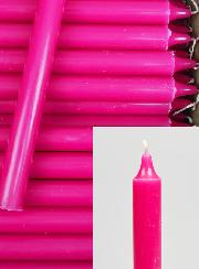 Carton 130 Bougies Cierges Teintées Masse Rose