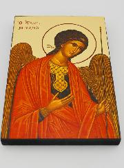 Icône Byzantine Saint Michel Archange Rouge - 20 cm