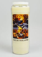 Bougie de Neuvaine pour les Âmes du Purgatoire - 17.5cm