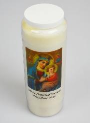 Bougie de Neuvaine à Notre Dame du Perpétuel Secours - 17.5cm