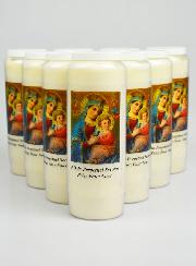Lot de 10 Bougies de Neuvaine à Notre Dame du Perpétuel Secours