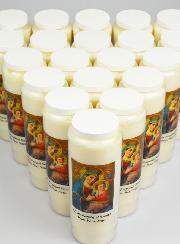 Lot de 20 Bougies de Neuvaine à Notre Dame du Perpétuel Secours