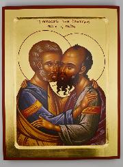 Icône Byzantine Saint Pierre et Saint Paul - 28 cm