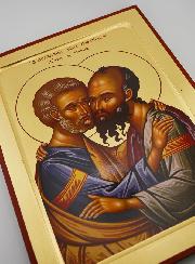 Icône Byzantine Saint Pierre et Saint Paul - 28 cm