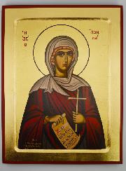 Icône Byzantine Sainte Athéna - 30 cm