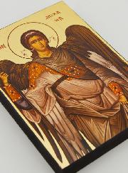 Icône Byzantine Saint Michel Archange Gris - 12 cm