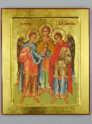 Icône Byzantine des Saints Archanges de Dieu - 30 cm