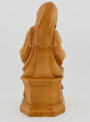 Statue Vierge Marie à l'Enfant Jésus aux Raisins - Ton Bois - 18 cm