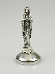 Statue Vierge Marie de Lourdes - Socle Aimanté - 5 cm