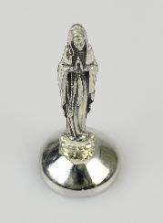 Statue Vierge Marie de Lourdes - Socle Aimanté - 5 cm