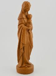 Statue Vierge Marie à l'Enfant Jésus - Renaissance - Ton Bois - 16 cm
