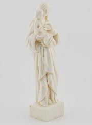Statue Sainte Vierge Marie à l'Enfant Jésus - Ton Ivoire - 16 cm