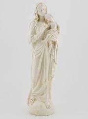 Statue Notre Dame de Tendresse à l'Enfant Jésus - Ton Ivoire - 20 cm