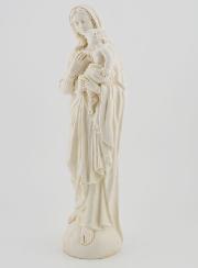 Statue Notre Dame de Tendresse à l'Enfant Jésus - Ton Ivoire - 20 cm