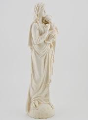 Statue Notre Dame de Tendresse à l'Enfant Jésus - Ton Ivoire - 20 cm