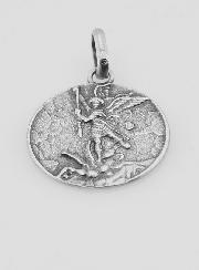 Médaille Archange Saint Michel en Argent Massif - 17 mm