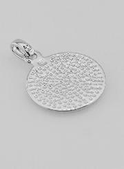 Médaille Saint Christophe en Argent Massif - 17 mm