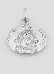 Médaille Saint Jacques de Compostelle en Argent Massif - 17 mm