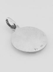 Médaille Sacré Coeur de Marie en Argent Massif - 17 mm