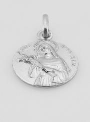 Médaille Sainte Rita en Argent Massif - 17 mm