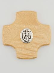 Croix Enfant en Bois d'Erable - Mon Ange Protecteur