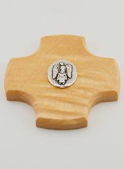Croix Enfant en Bois d'Erable - Mon Ange Protecteur