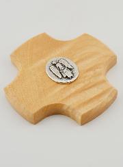 Croix Enfant en Bois d'Erable - Mon Ange Protecteur