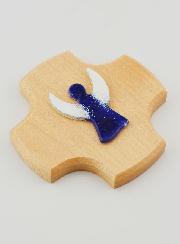 Croix Enfant en Bois d'Erable - Ange-Gardien de Victoire