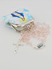 Chapelet de la Vierge Miraculeuse en Perles et sa Pochette