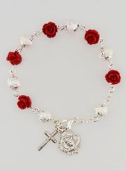 Bracelet Religieux de Sainte Thérèse Perles Sablées