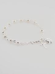 Bracelet Chapelet Dizainier en Perles d'Argent 6 mm
