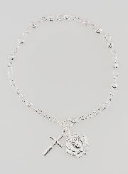 Bracelet Chapelet Dizainier en Perles d'Argent 4 mm