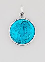 Médaille Notre Dame de Lourdes - Bleu de Lourdes 15 mm