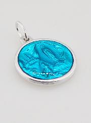 Médaille Notre Dame de Lourdes - Bleu de Lourdes 15 mm