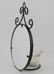 Bougeoir Icône Notre Dame de Lourdes et Basilique - 18 cm