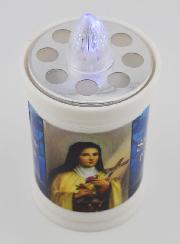 Bougie de Cimetière à Led Sainte Thérèse de l'Enfant Jésus - 60 jours