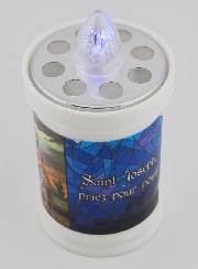 Bougie de Cimetière à Led Saint Joseph - 60 jours