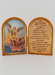 Icône Diptyque Saint Michel Archange + Prière