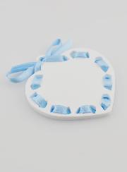 Icône Ange-Gardien Bleue - Cadeau de Baptême Garçon - 7 cm